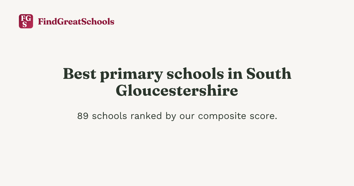 Best primary schools in South Gloucestershire 2026 — Ofsted, SATs ...