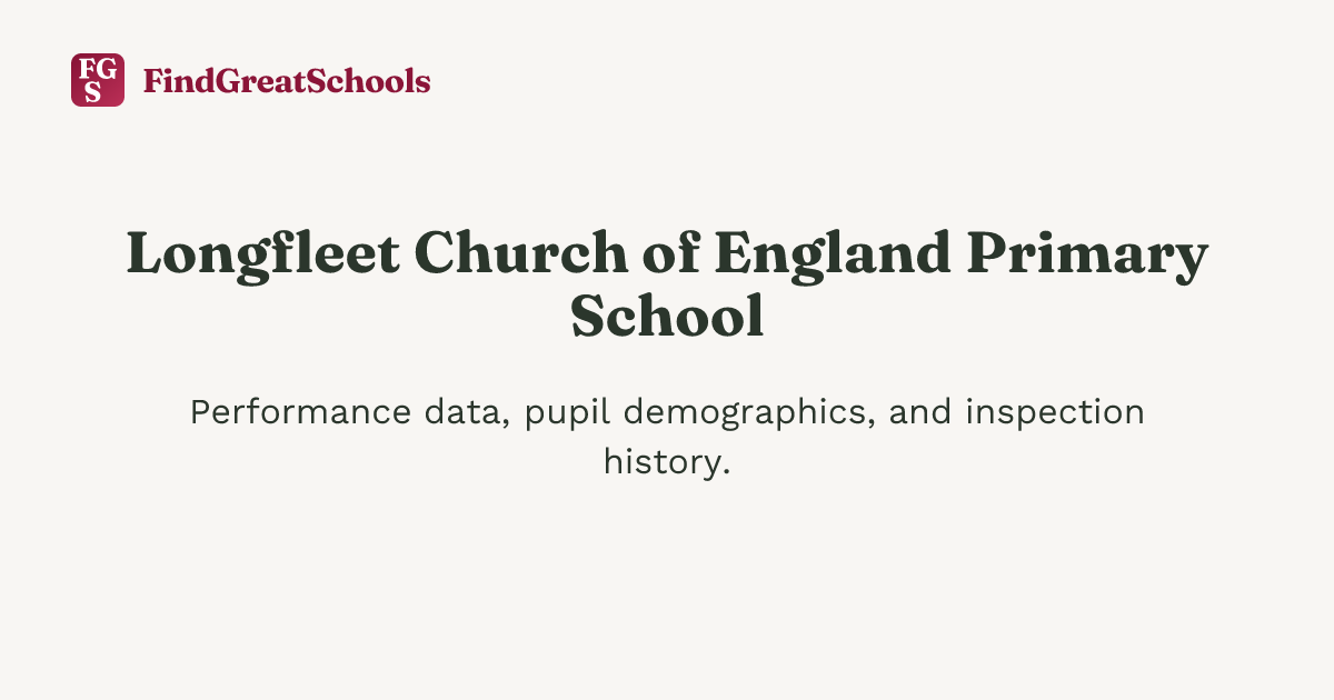 Longfleet Longfleet Church of England Primary School, Poole — Ofsted Good
